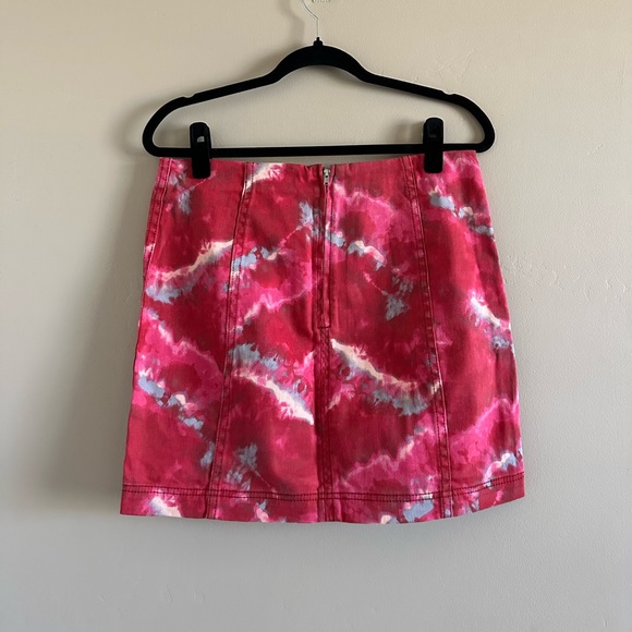 Free people body on skirt red tie dye 10 - Picture 4 of 5